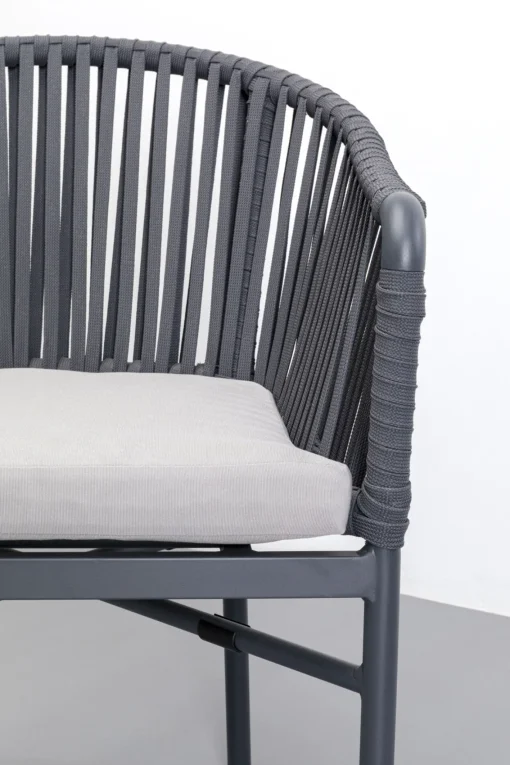 KARE Design Sedia con braccioli Santanyi grigio scuro - KARE> Sedie