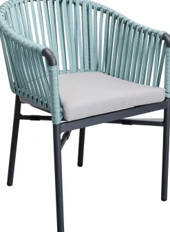 KARE Design Sedia con braccioli Santanyi blu petrolio - KARE></noscript> Sedie