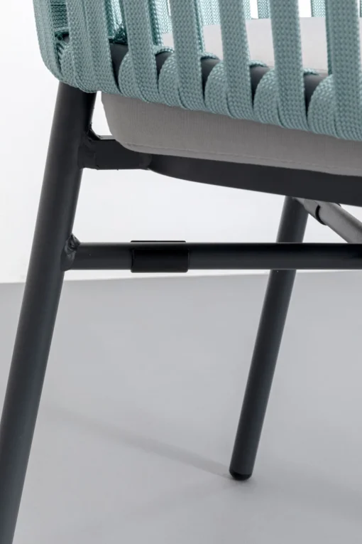 KARE Design Sedia con braccioli Santanyi blu petrolio - KARE> Sedie