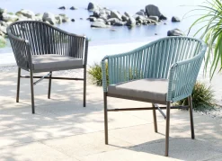 KARE Design Sedia con braccioli Santanyi blu petrolio - KARE></noscript> Sedie