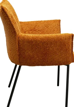 KARE Design Sedia con braccioli Selma arancione - KARE> Sedie
