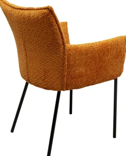 KARE Design Sedia con braccioli Selma arancione - KARE> Sedie