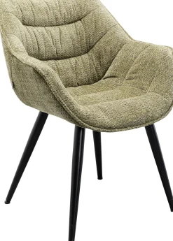 KARE Design Sedia con braccioli Thelma Melange Verde - KARE></noscript> Sedie