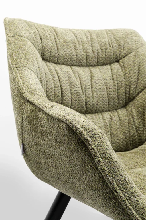 KARE Design Sedia con braccioli Thelma Melange Verde - KARE> Sedie