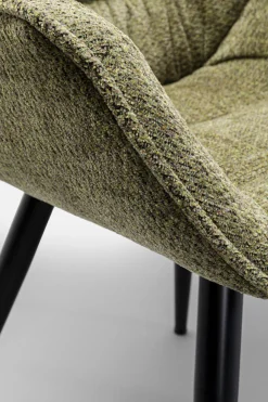 KARE Design Sedia con braccioli Thelma Melange Verde - KARE></noscript> Sedie