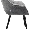 KARE Design Sedia con braccioli Thelma Melange Grigio - KARE> Sedie