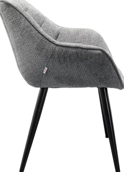 KARE Design Sedia con braccioli Thelma Melange Grigio - KARE> Sedie