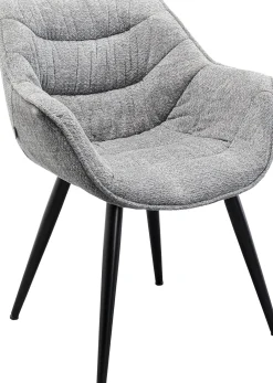 KARE Design Sedia con braccioli Thelma Melange Grigio - KARE></noscript> Sedie