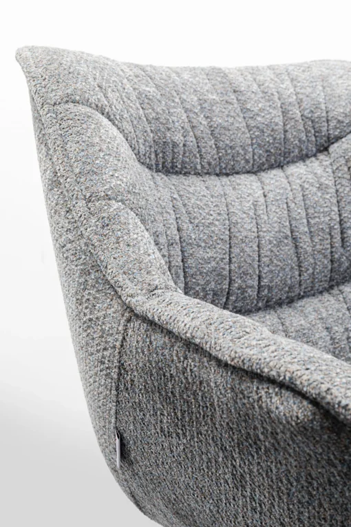 KARE Design Sedia con braccioli Thelma Melange Grigio - KARE> Sedie