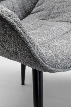 KARE Design Sedia con braccioli Thelma Melange Grigio - KARE></noscript> Sedie