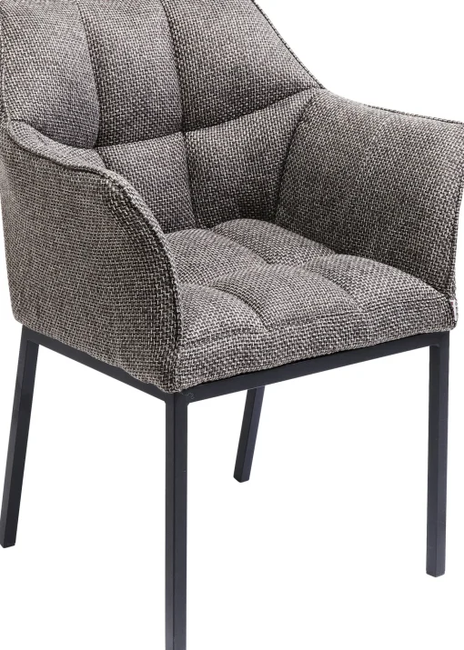 KARE Design Sedia con braccioli ThinkThank grigia - KARE> Sedie