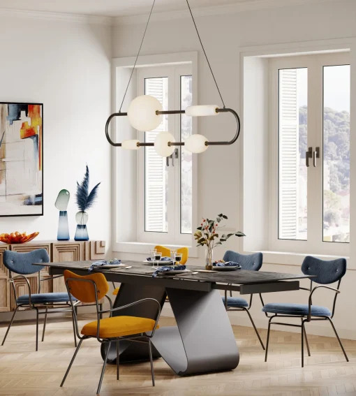 KARE Design Sedia con braccioli Viola blu - KARE> Sedie