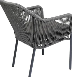 KARE Design Sedia con braccioli Wave grigio - KARE></noscript> Sedie