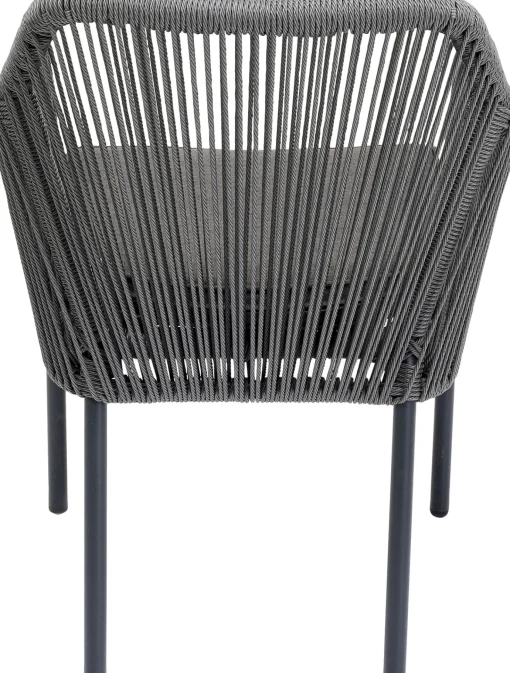KARE Design Sedia con braccioli Wave grigio - KARE> Sedie