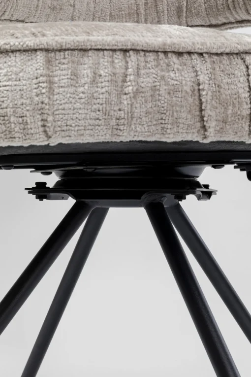 KARE Design Sedia girevole Arabella argento - KARE> Sedie