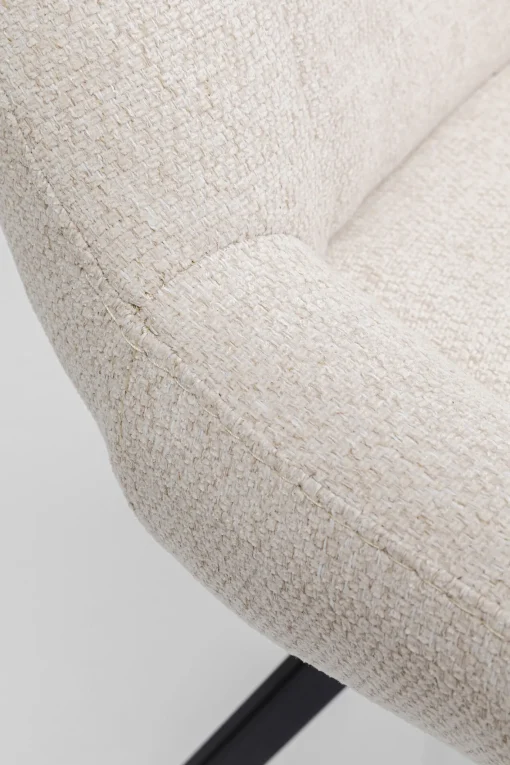 KARE Design Sedia girevole Baron crema - KARE> Sedie