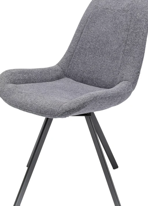 KARE Design Sedia girevole Baron grigio - KARE> Sedie
