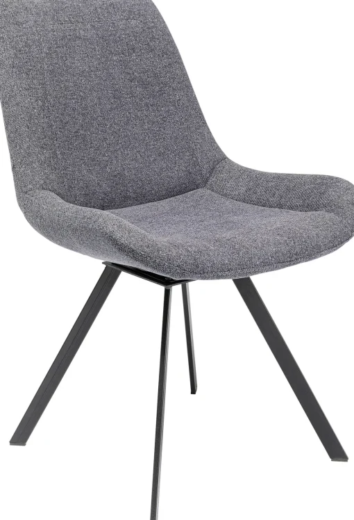KARE Design Sedia girevole Baron grigio - KARE> Sedie