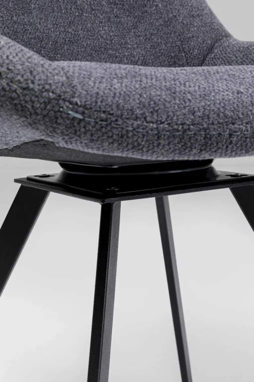 KARE Design Sedia girevole Baron grigio - KARE> Sedie