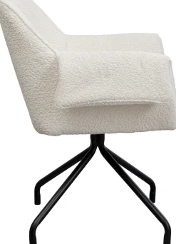 KARE Design Sedia girevole Bess creme - KARE> Sedie