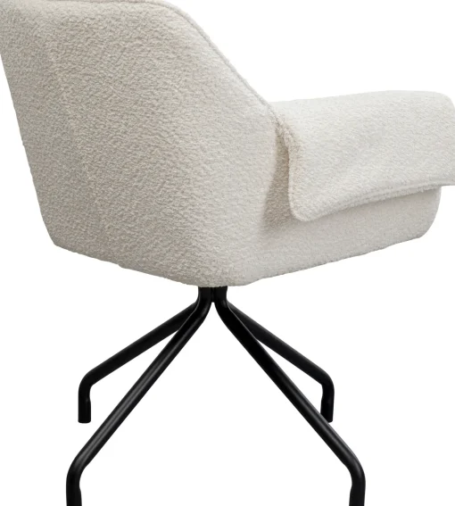 KARE Design Sedia girevole Bess creme - KARE> Sedie