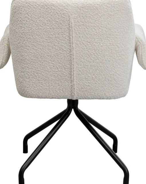 KARE Design Sedia girevole Bess creme - KARE> Sedie