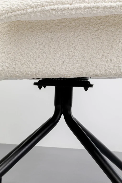 KARE Design Sedia girevole Bess creme - KARE> Sedie