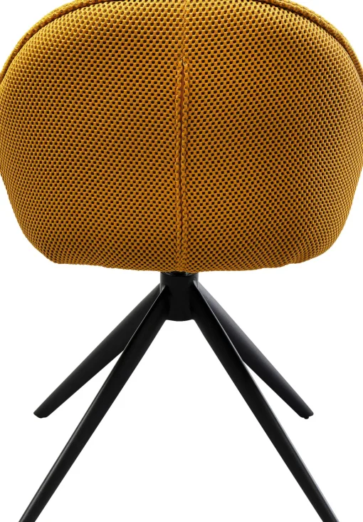 KARE Design Sedia girevole Carlito Mesh giallo - KARE> Sedie