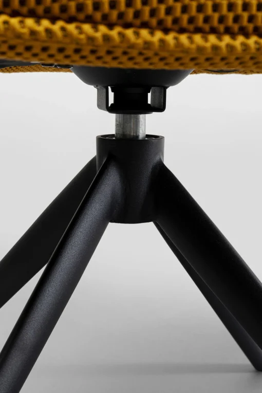 KARE Design Sedia girevole Carlito Mesh giallo - KARE> Sedie