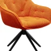 KARE Design Sedia girevole Carlito Mesh arancione - KARE> Sedie