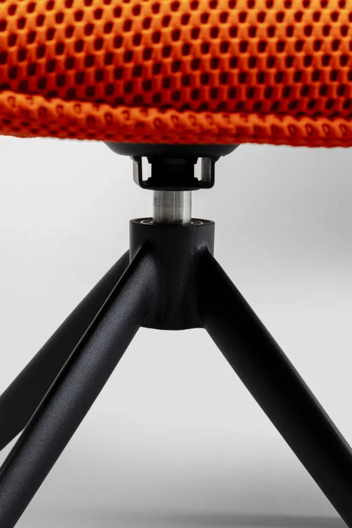 KARE Design Sedia girevole Carlito Mesh arancione - KARE> Sedie
