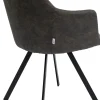 KARE Design Sedia girevole Coco antracite - KARE> Sedie