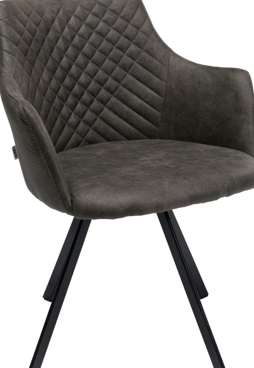 KARE Design Sedia girevole Coco antracite - KARE> Sedie