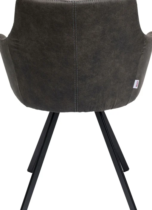 KARE Design Sedia girevole Coco antracite - KARE> Sedie