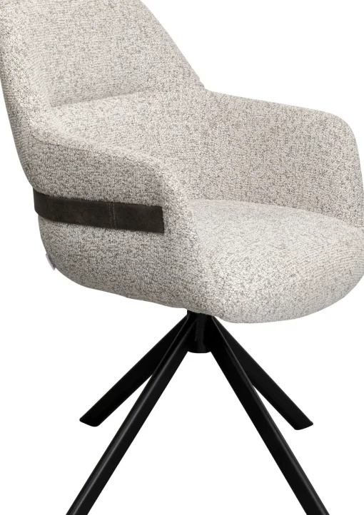 KARE Design Sedia girevole Coco crema - KARE> Sedie