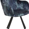 KARE Design Sedia girevole Coco Hugs Keops Blue Limited - KARE> Sedie