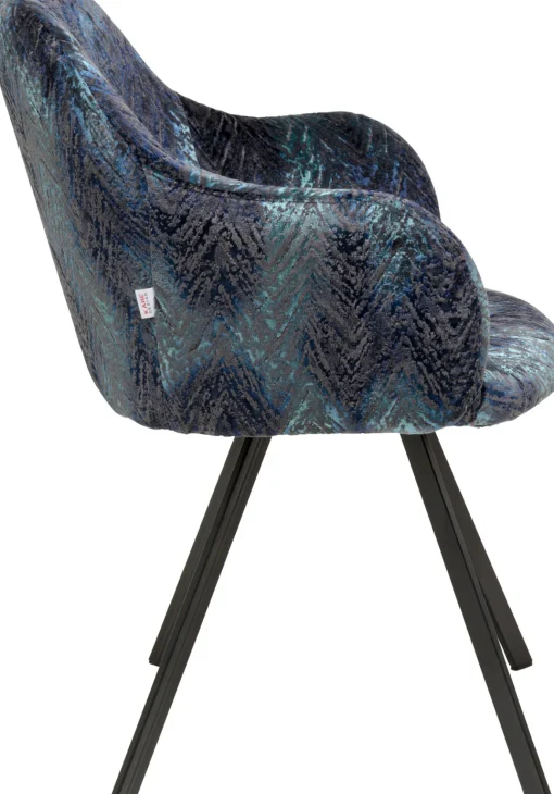 KARE Design Sedia girevole Coco Hugs Keops Blue Limited - KARE> Sedie