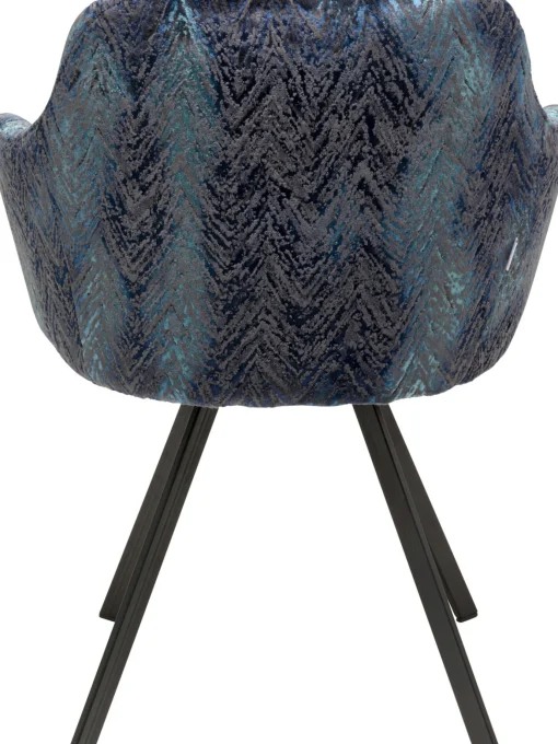 KARE Design Sedia girevole Coco Hugs Keops Blue Limited - KARE> Sedie