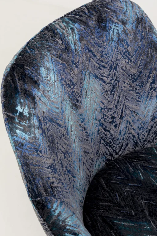 KARE Design Sedia girevole Coco Hugs Keops Blue Limited - KARE> Sedie