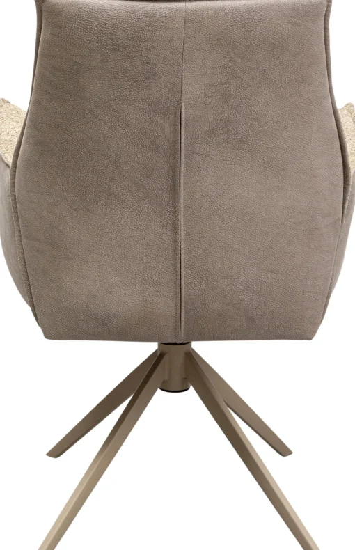 KARE Design Sedia girevole con braccioli Liverpool Greige - KARE> Sedie