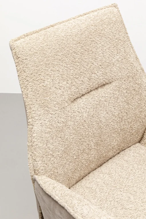KARE Design Sedia girevole con braccioli Liverpool Greige - KARE> Sedie