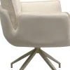 KARE Design Sedia girevole con braccioli Hilla bianco - KARE> Sedie