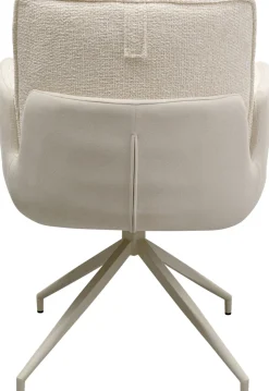 KARE Design Sedia girevole con braccioli Hilla bianco - KARE></noscript> Sedie