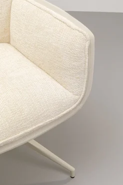 KARE Design Sedia girevole con braccioli Hilla bianco - KARE></noscript> Sedie