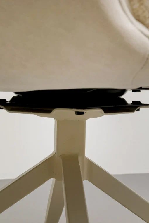 KARE Design Sedia girevole con braccioli Hilla bianco - KARE> Sedie