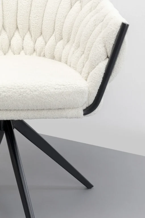 KARE Design Sedia girevole Knot Boucle - KARE> Sedie