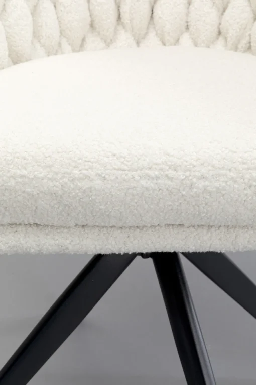 KARE Design Sedia girevole Knot Boucle - KARE> Sedie