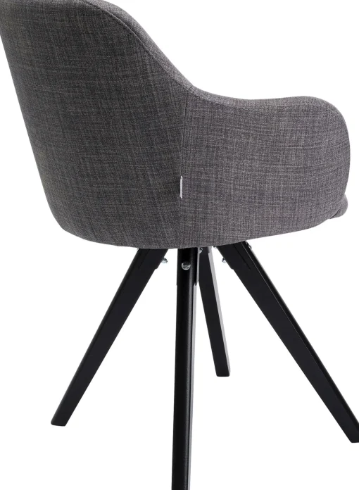KARE Design Sedia girevole Madame grigio - KARE> Sedie