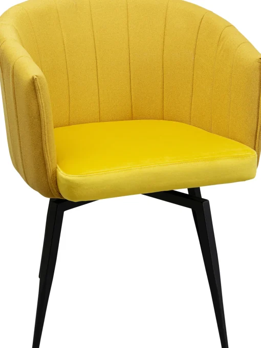 KARE Design Sedia girevole Merida giallo - KARE> Sedie