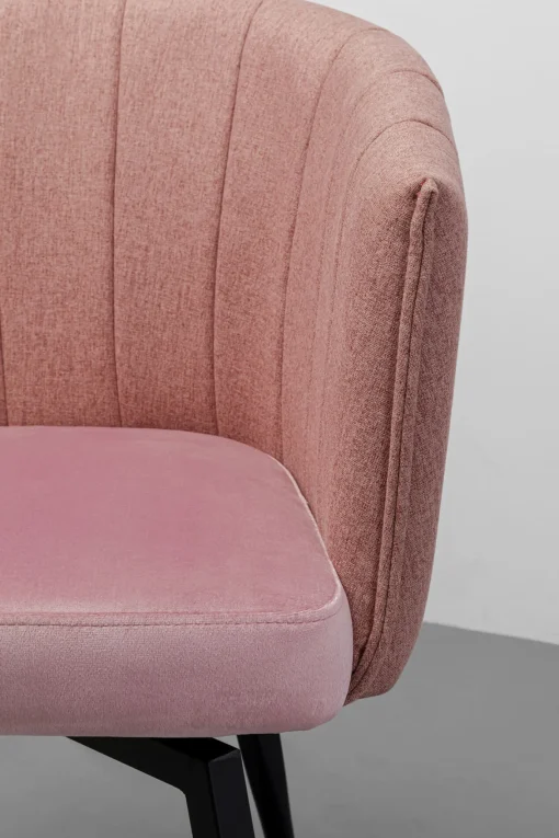 KARE Design Sedia girevole Merida rosa - KARE> Sedie